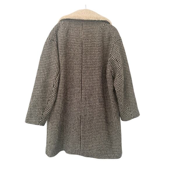 Rag & Bone Mina Houndstooth Brown Plaid Wool Coat XL - Picture 5 of 12